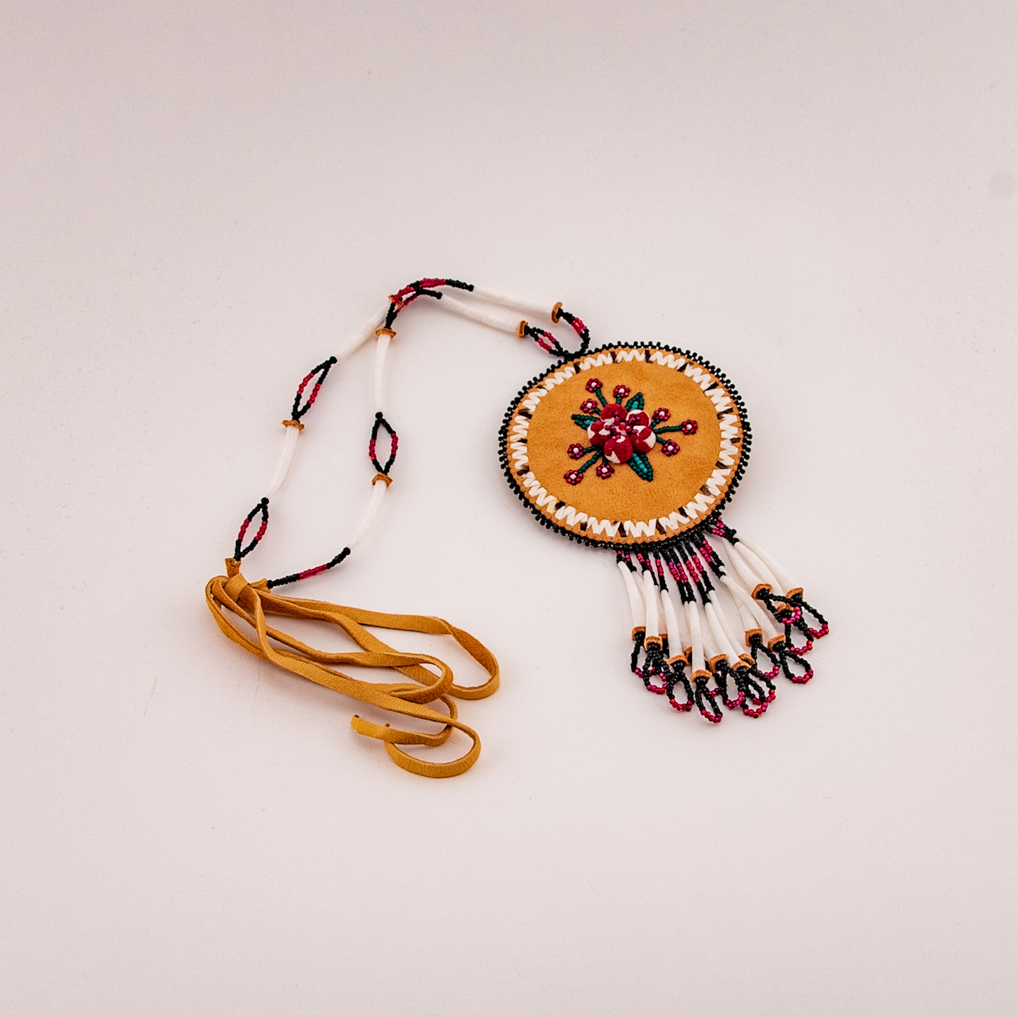 Moose Skin Beaded Necklace - Large
