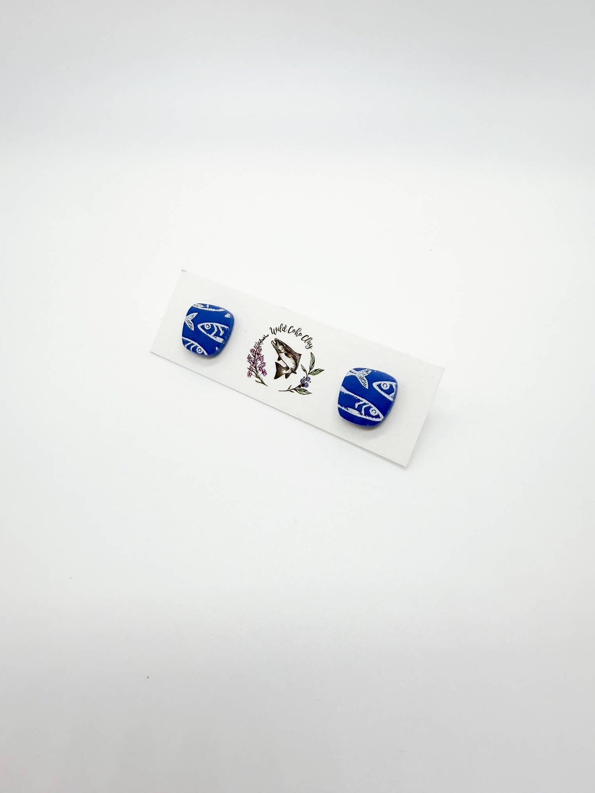Fish Print Studs