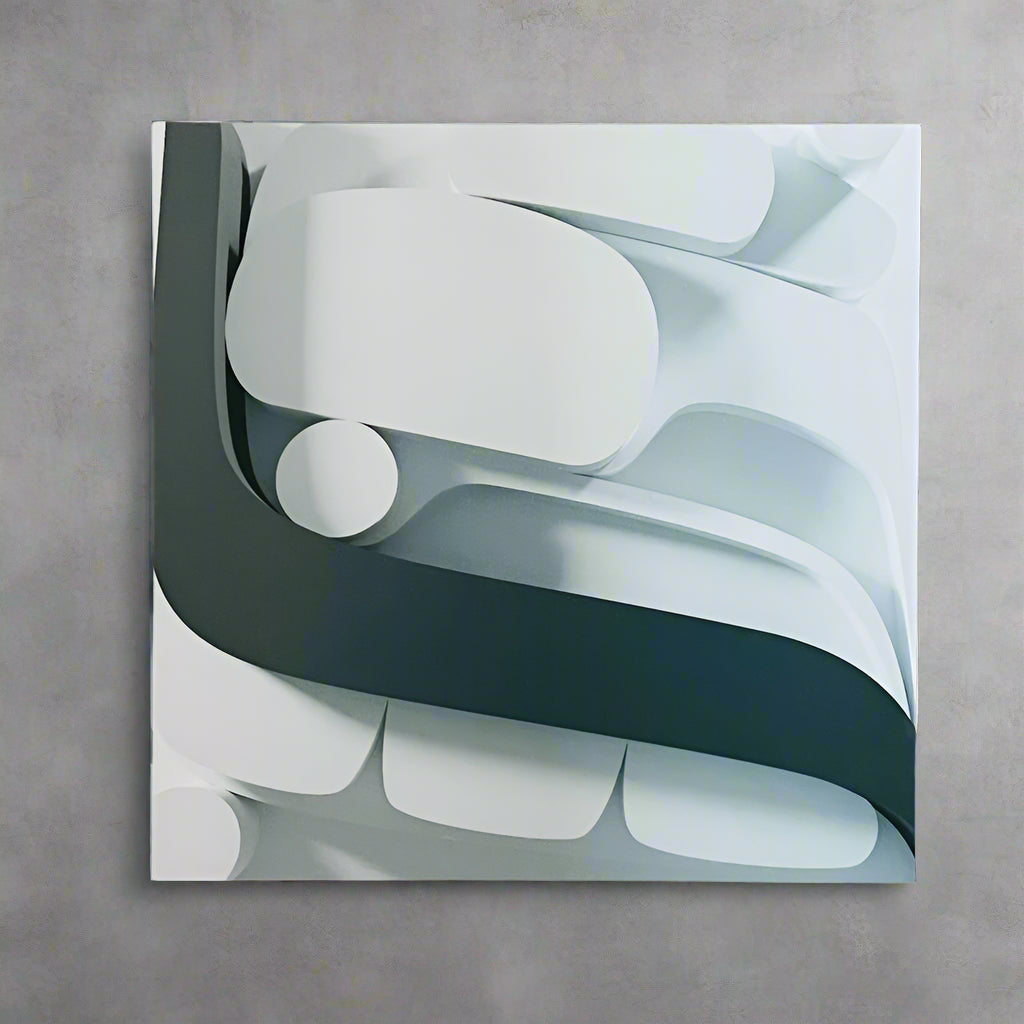 Box Design - 24” x 24” Metal Print by Rico Worl