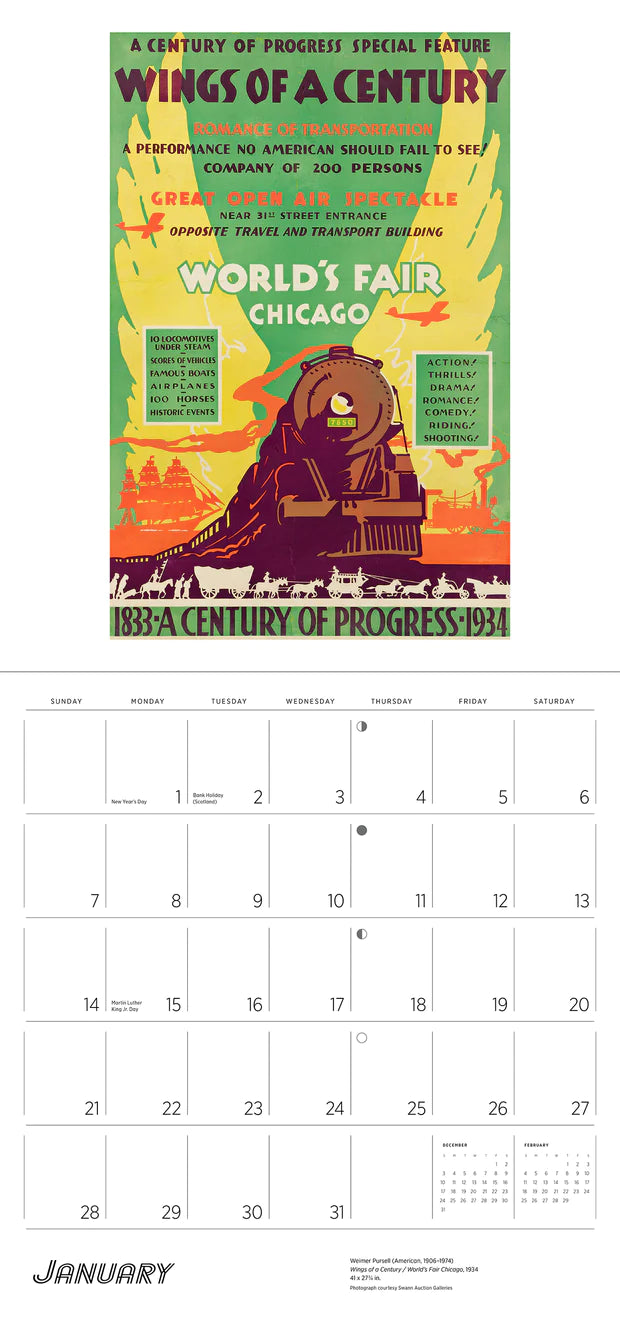 America by Rail 2024 Wall Calendar