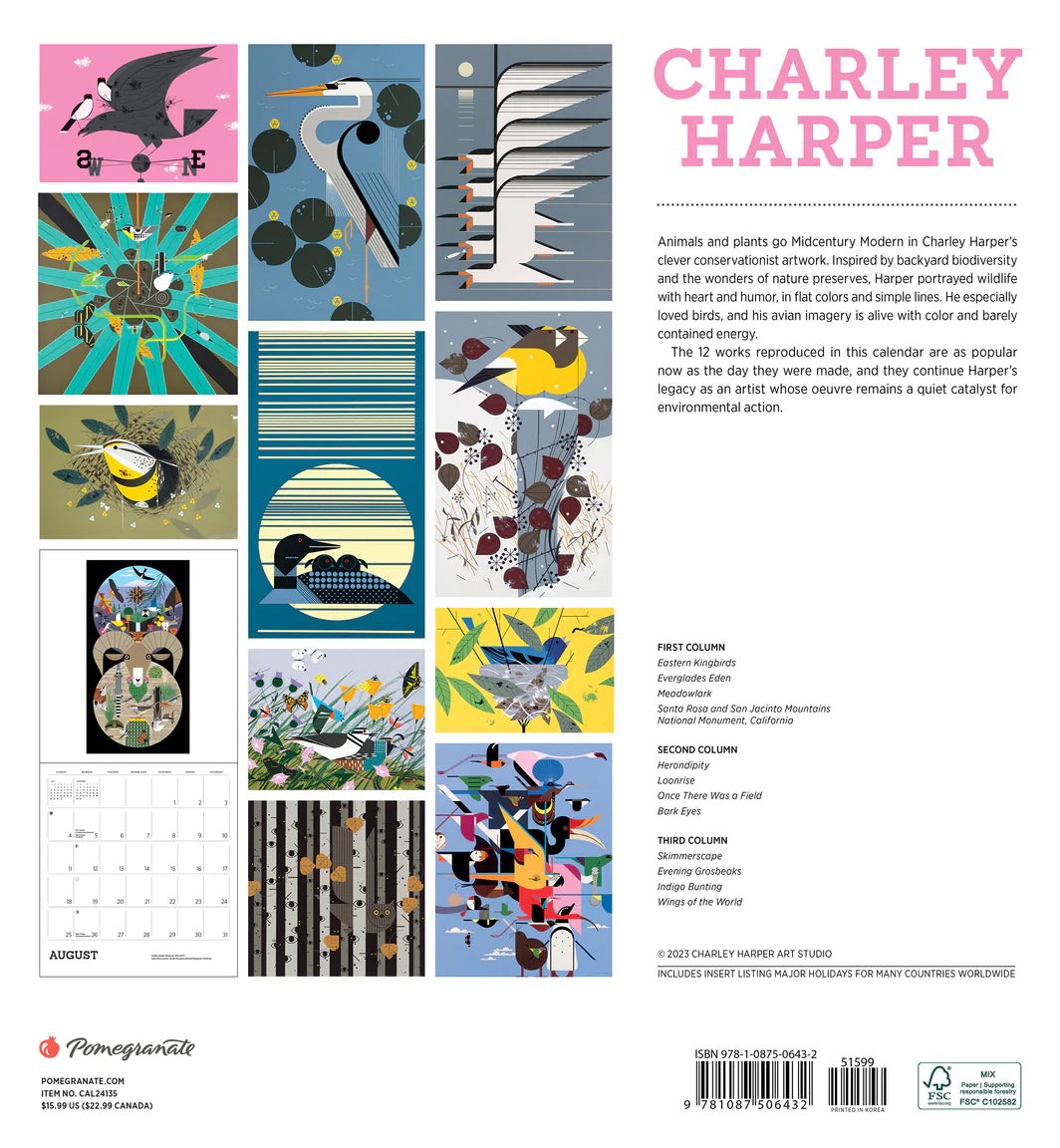 Charlie Harper 2024 Wall Calendar