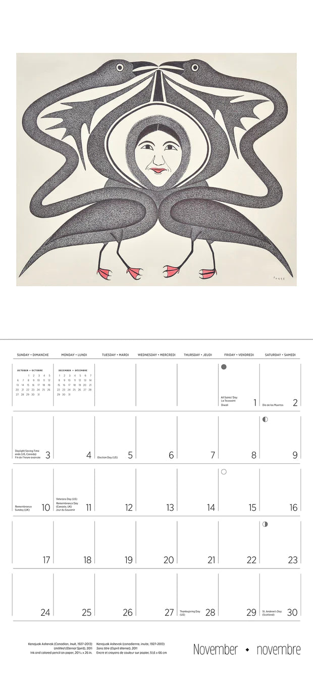 Kenojuak Ashevak 2024 Wall Calendar