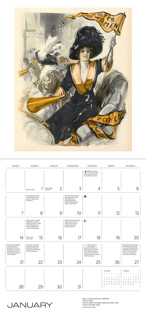 The Fight for Women's Rights 2024 Wall Calendar