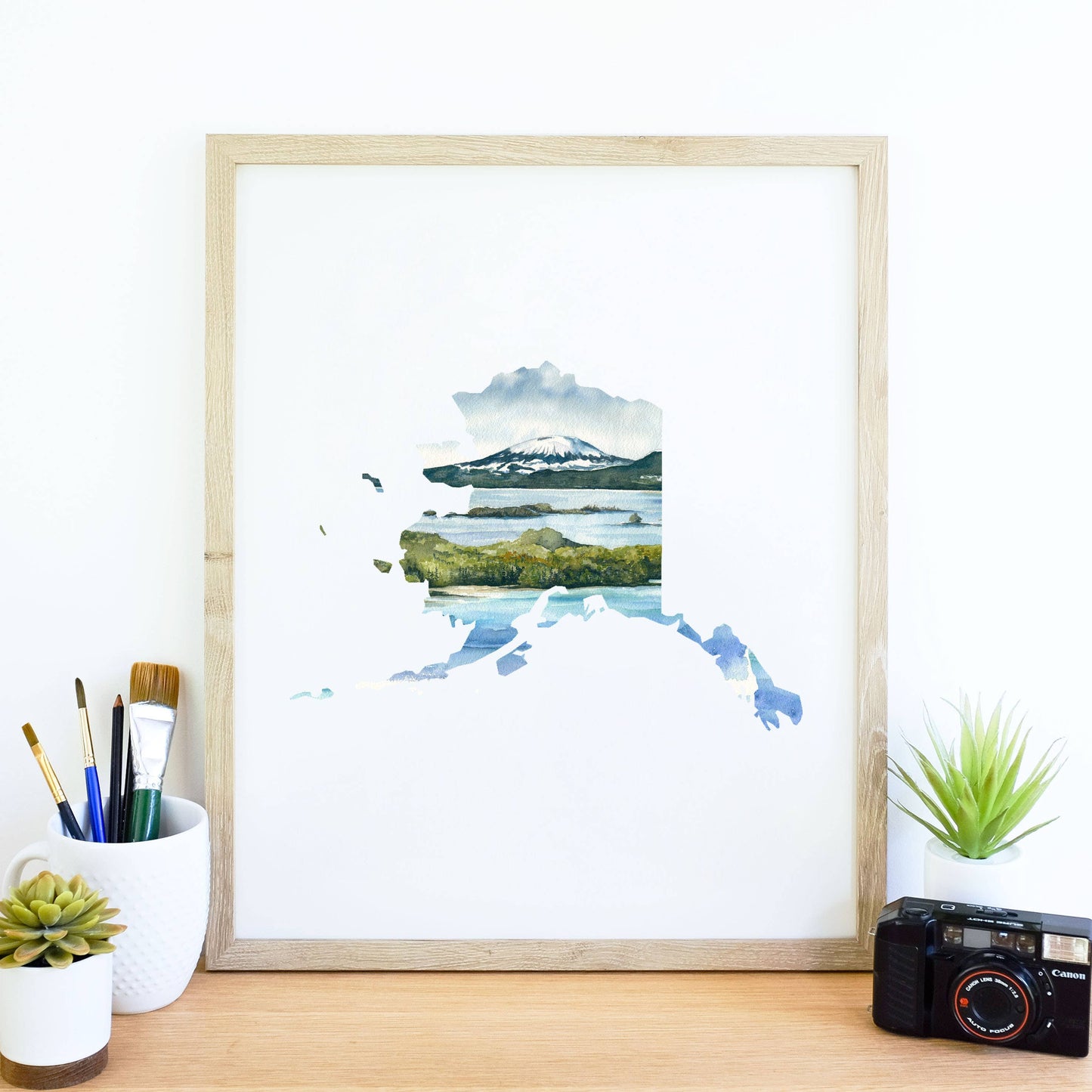 State of Alaska Art Print