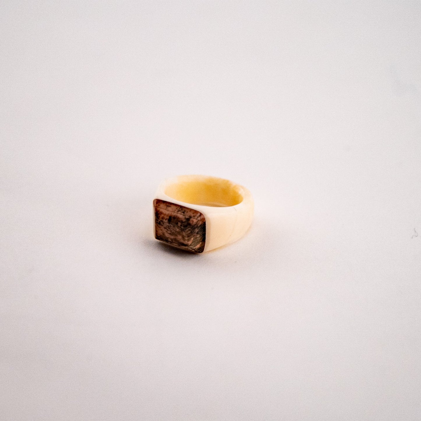 Mastodon and Walrus Ivory Ring