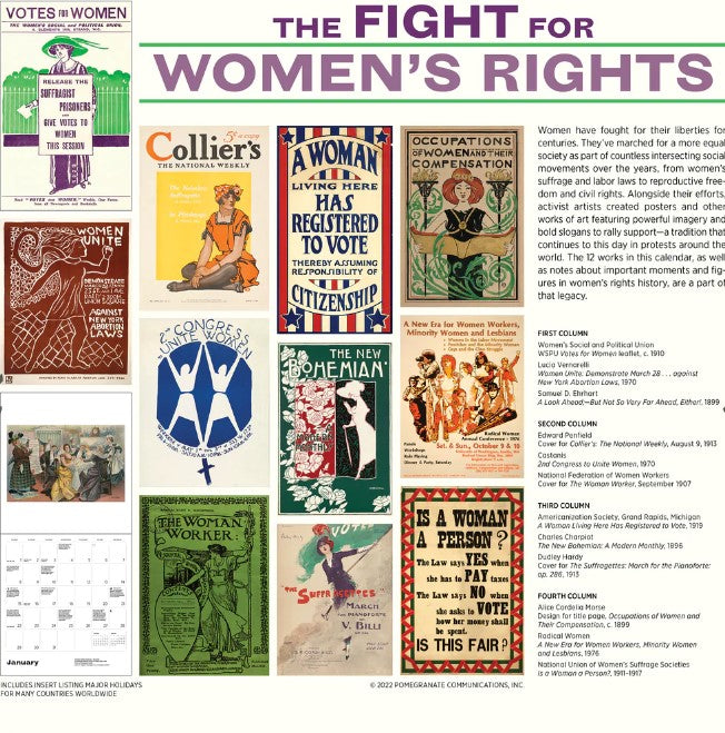 The Fight for Women’s Rights 2023 Wall Calendar