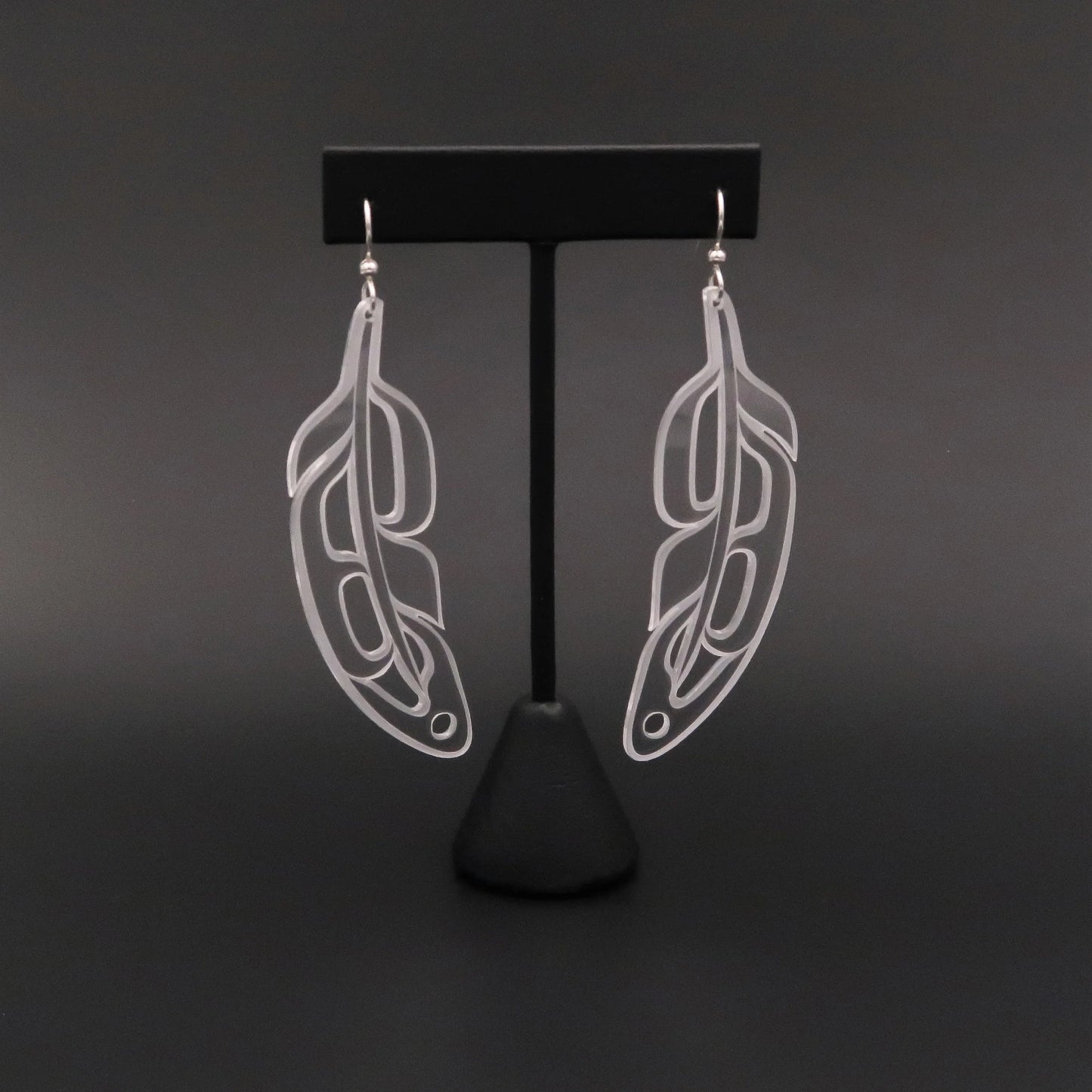 Large Feather Earrings