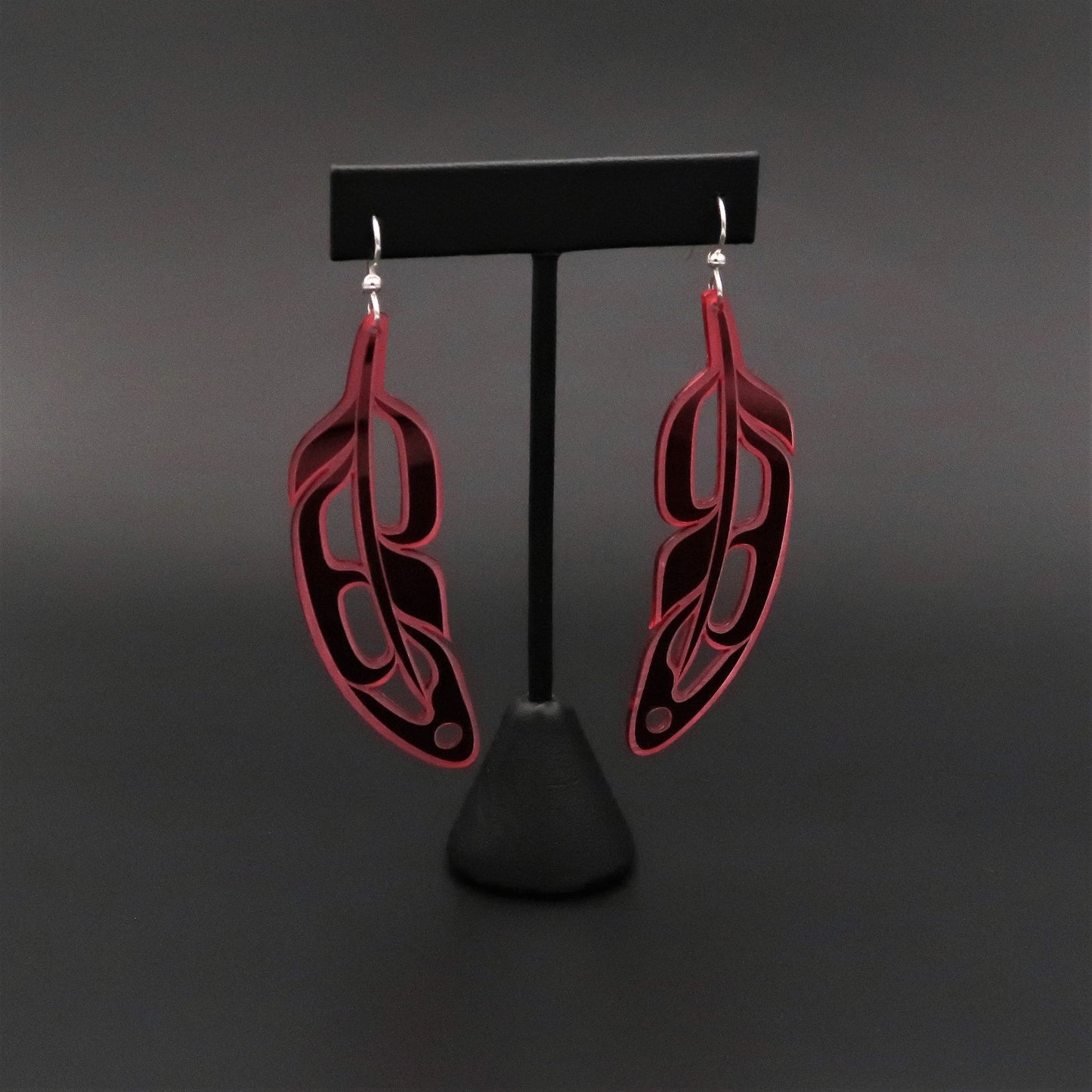 Large Feather Earrings
