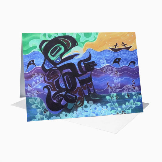 Notecard - Raven and the Fisherman