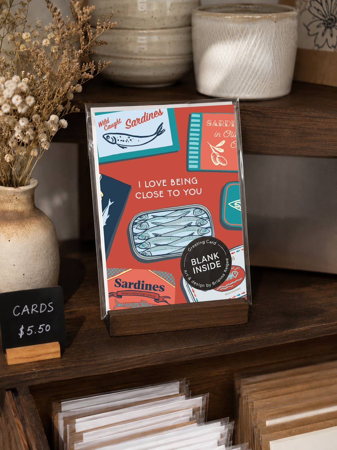 Sardines Love & Friendship Greeting Card