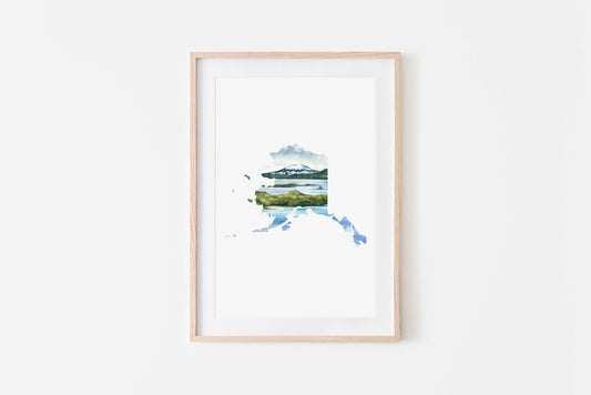 State of Alaska Art Print