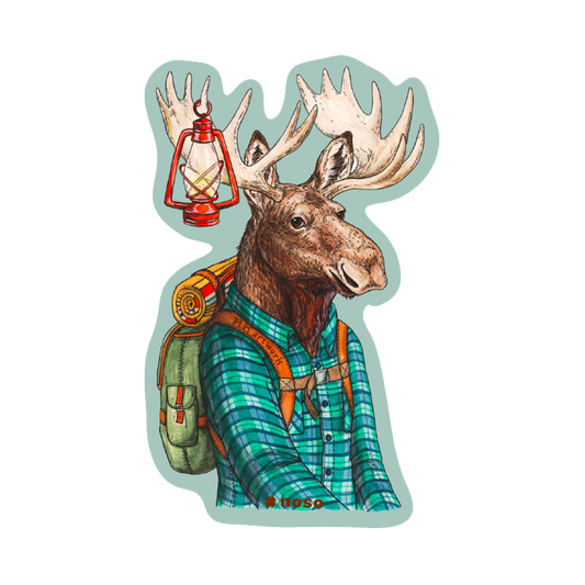 HIKING BUDDY MOOSE by Rachel Kozlowski