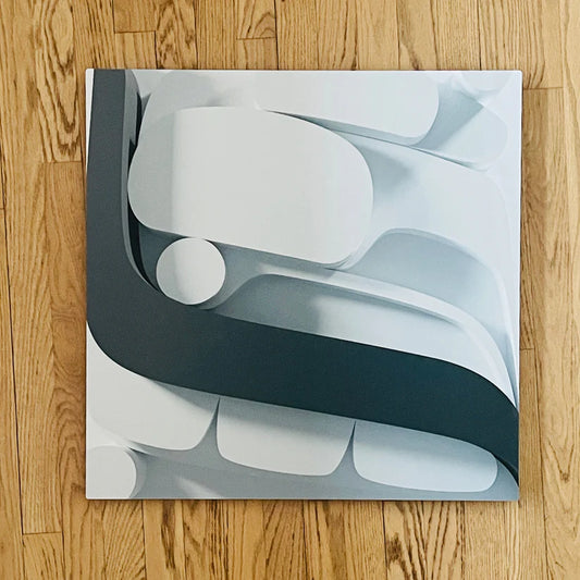 Box Design - 24” x 24” Metal Print by Rico Worl