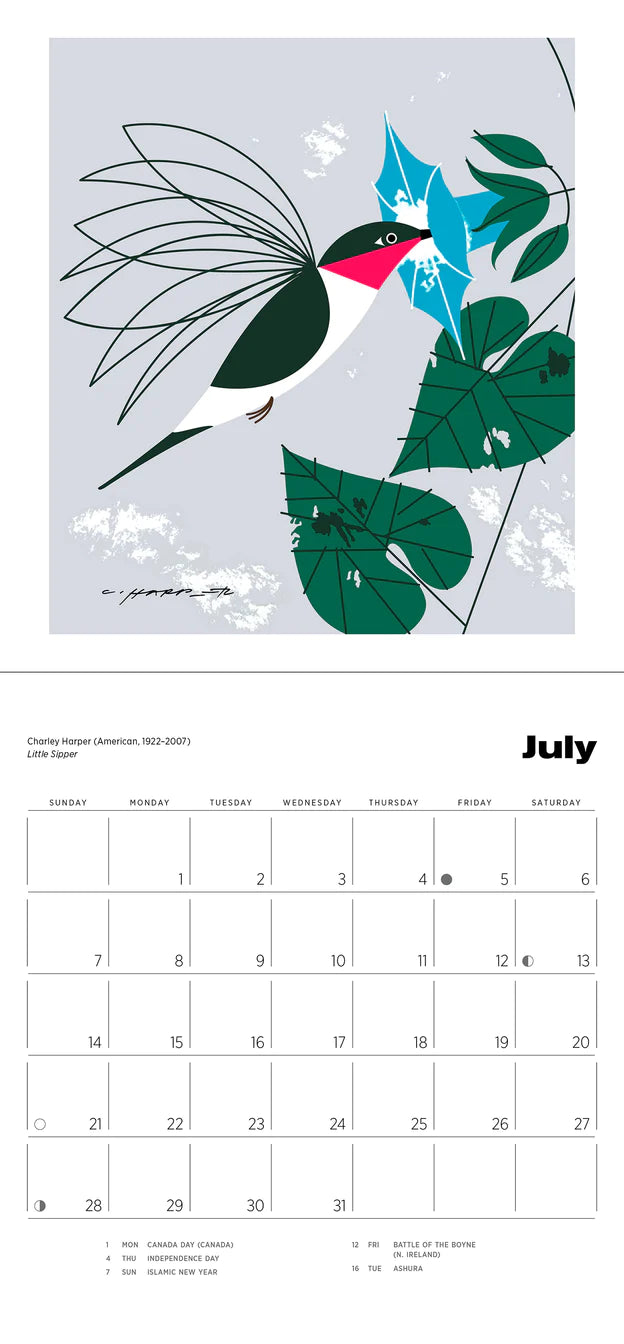 Charley Harper 2024 Mini Wall Calendar Anchorage Museum Store