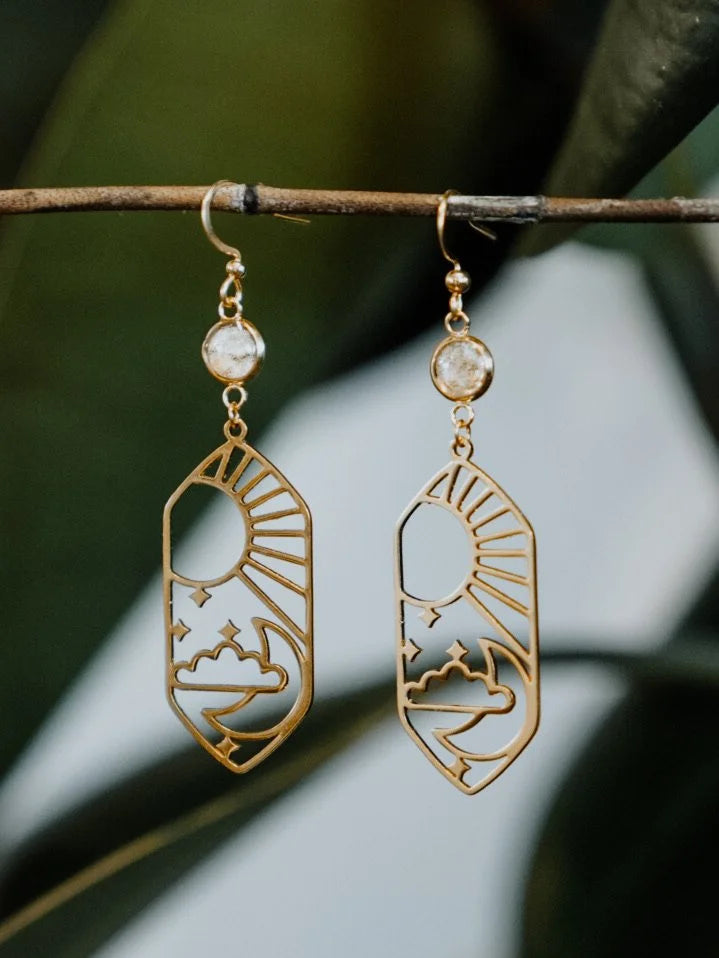 Homestead Handicraft - Salmon Skin Earrings