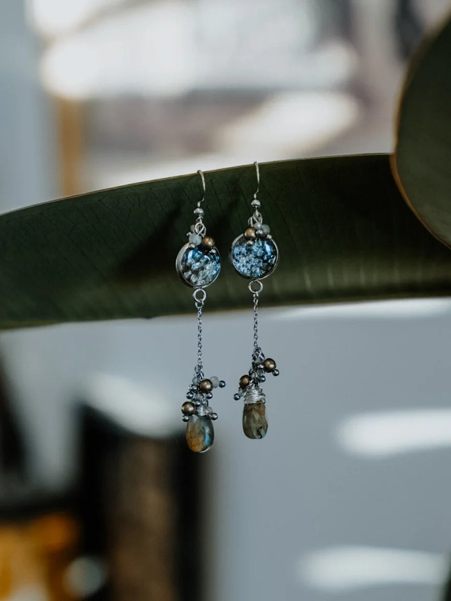 Homestead Handicraft - Salmon Skin Earrings