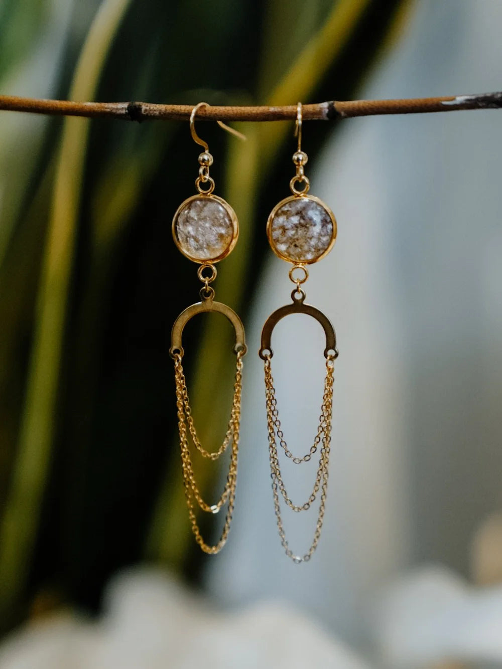 Homestead Handicraft - Salmon Skin Earrings