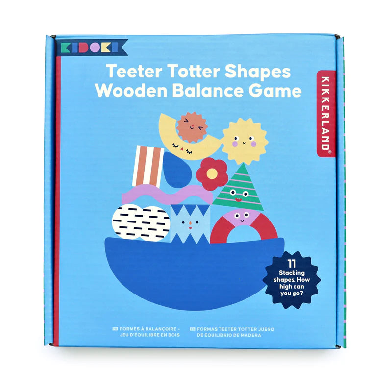 Teeter Totter Shapes Wood Balance Game