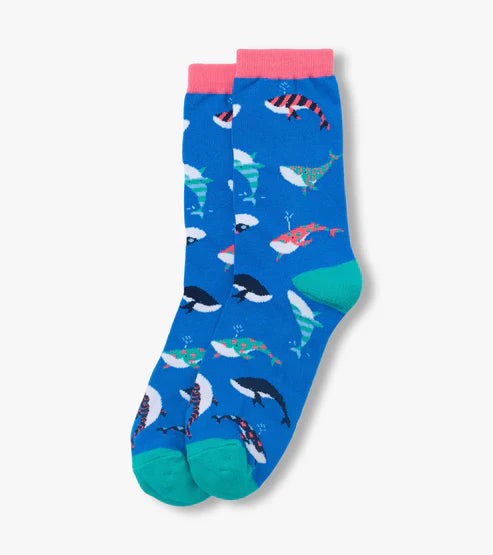 Women's Crew Socks by Little Blue House