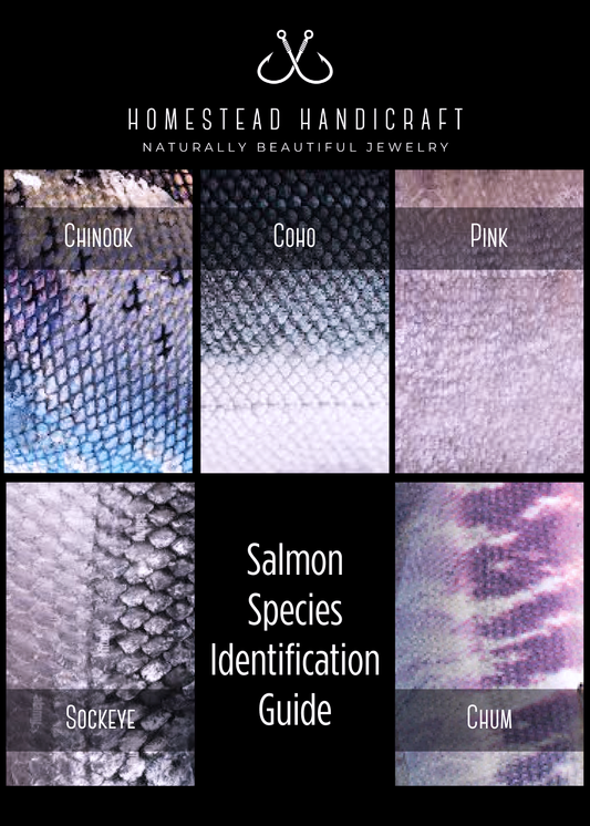 Homestead Handicraft - Salmon Skin Earrings