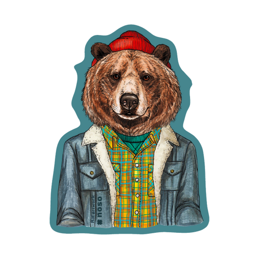 MR GRIZZLY BEAR by Rachel Kozlowski