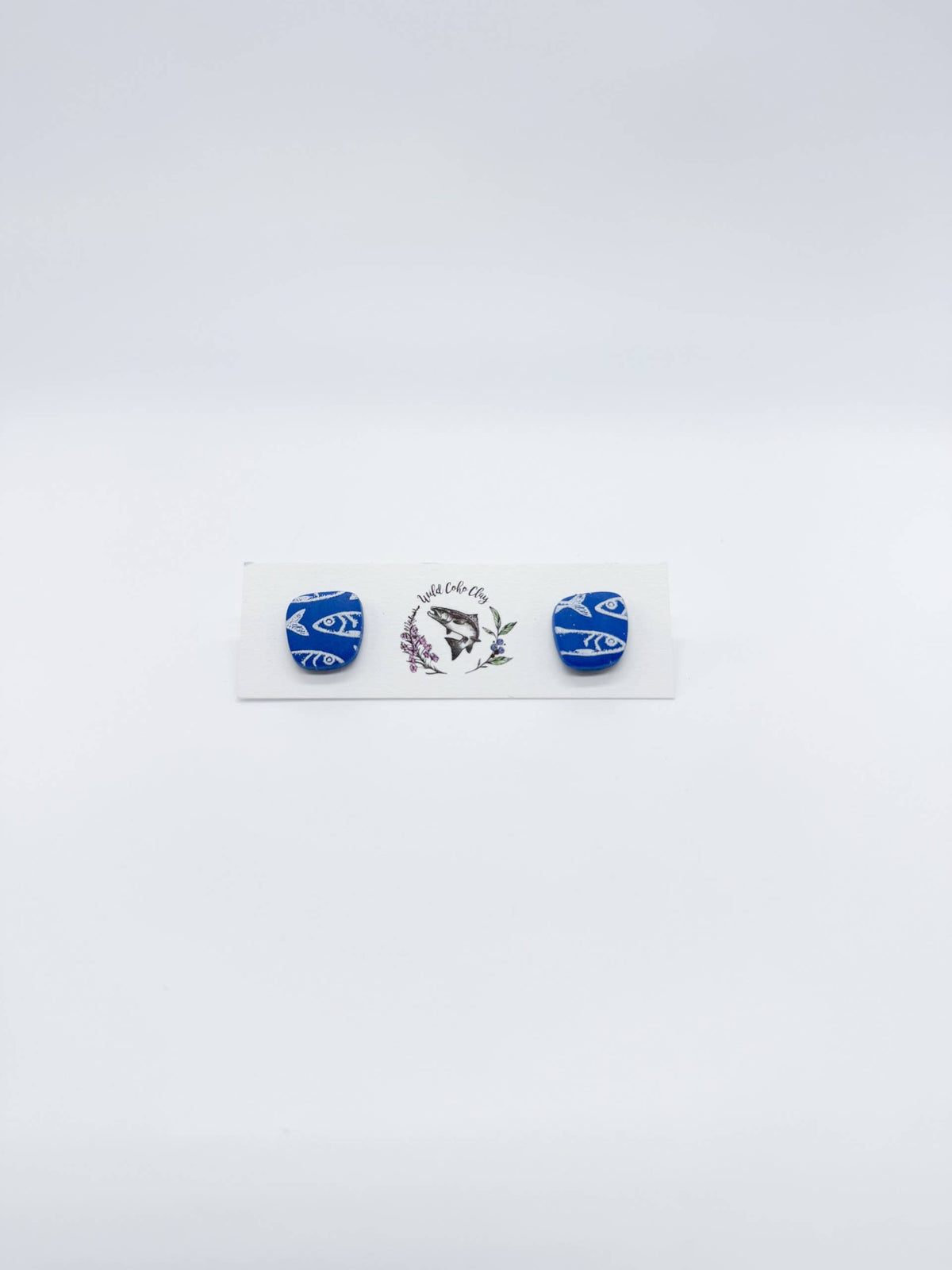 Fish Print Studs