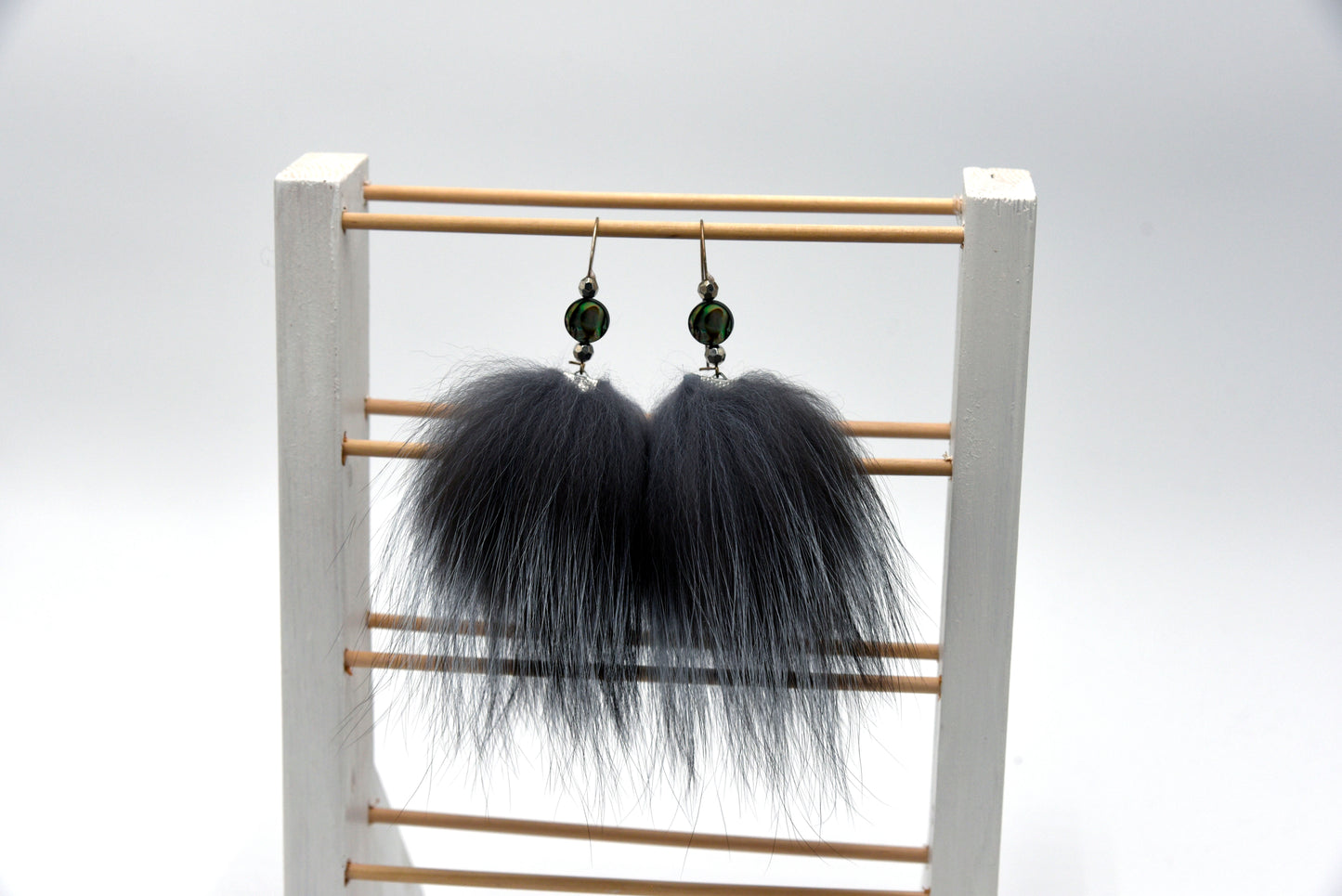 Smokehouse Earrings Silver Fox