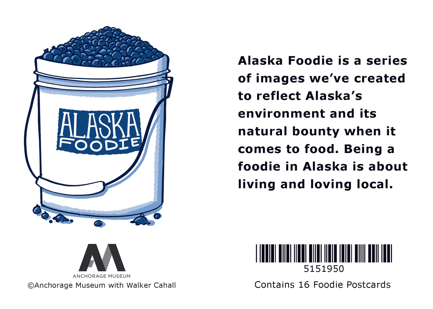 Alaska Foodie Postcard Book