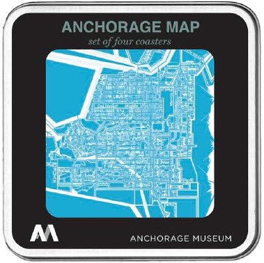 Anchorage Map Coasters