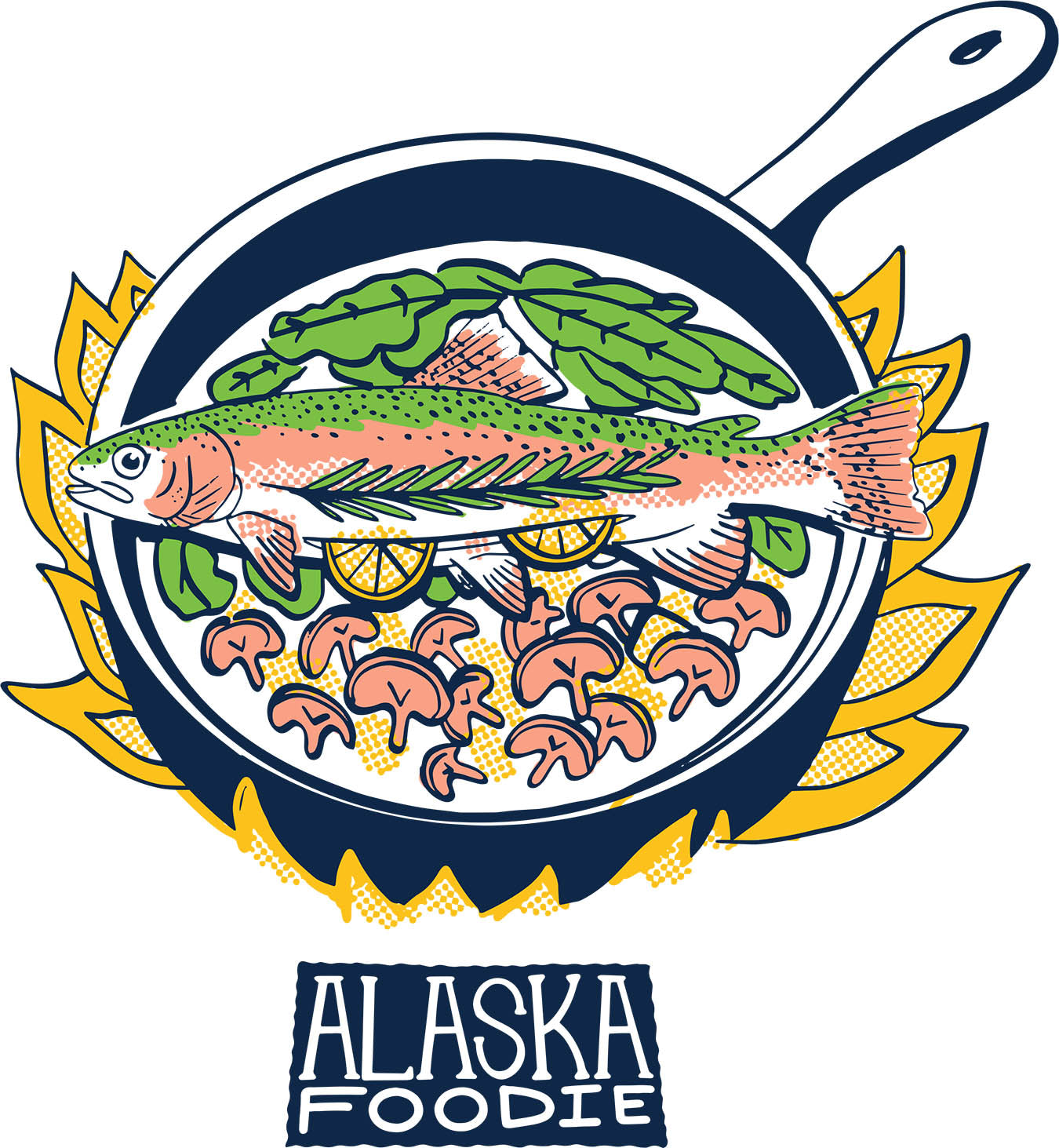 Alaska Foodie Postcard Book