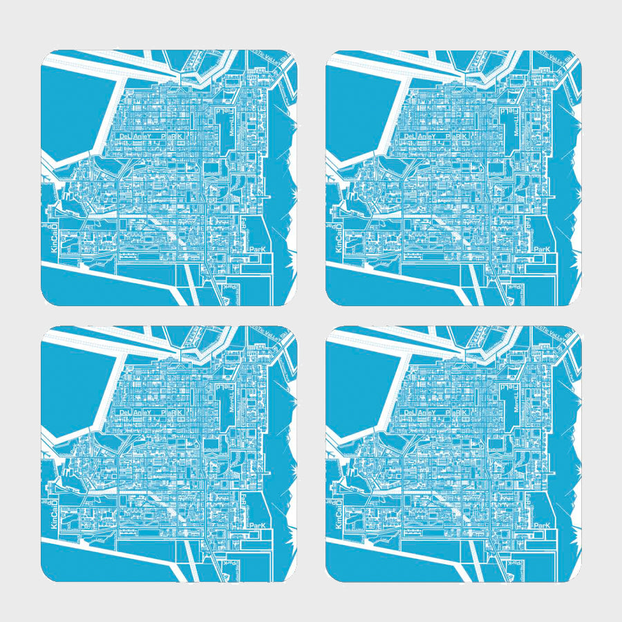 Anchorage Map Coasters