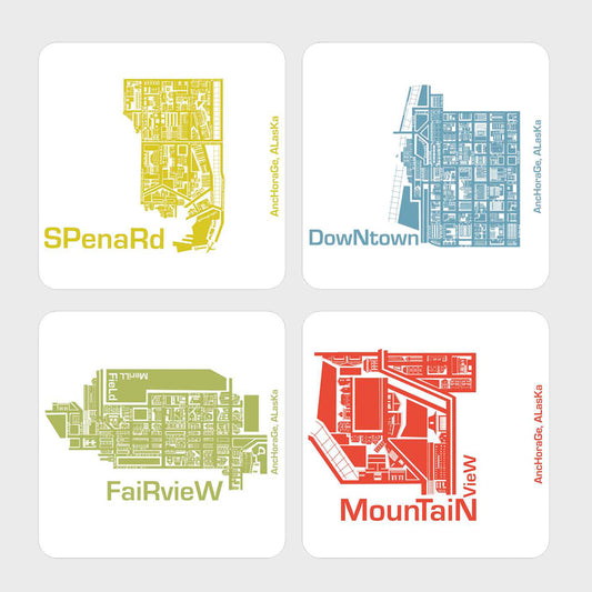 Anchorage Neighborhood Coasters