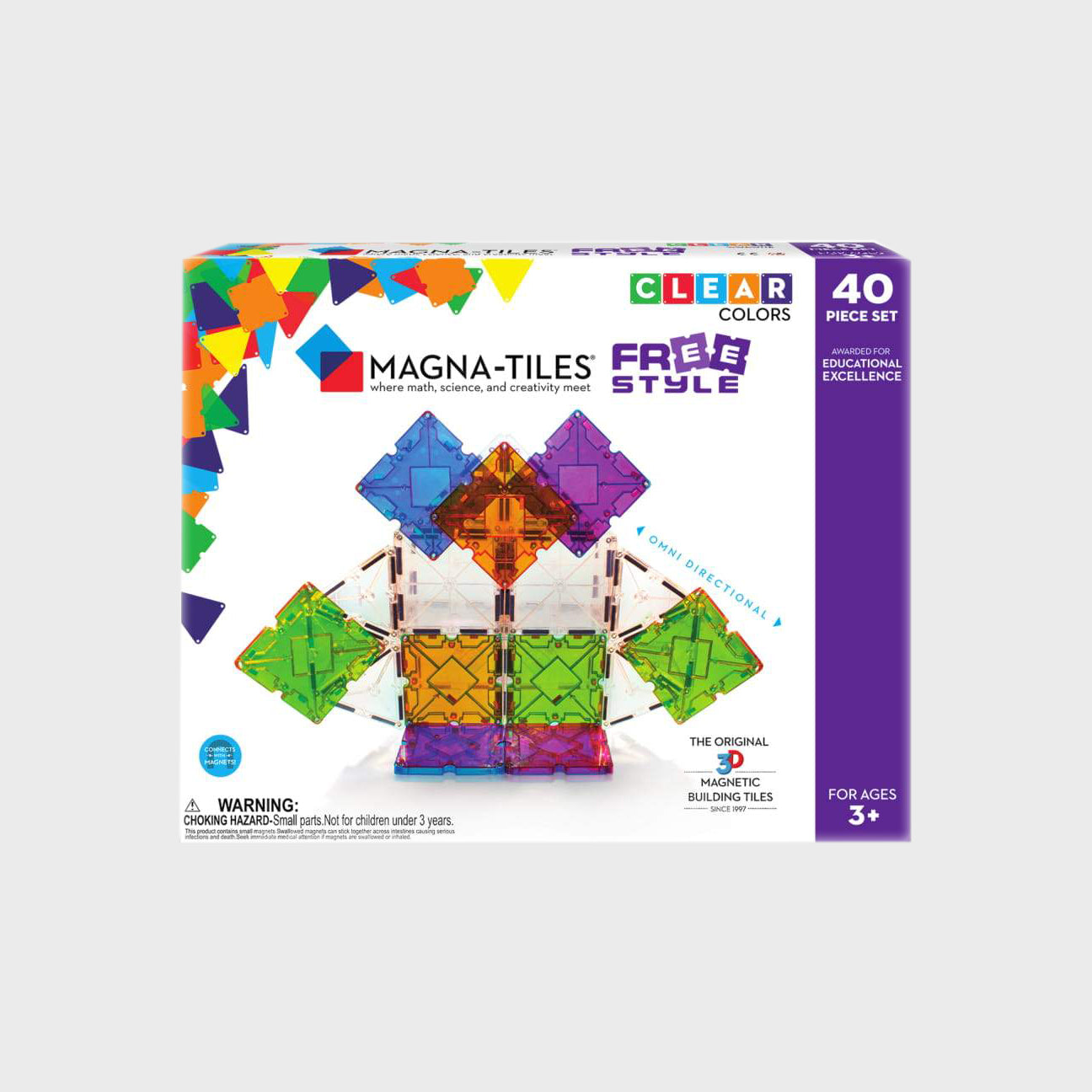 Magna-Tiles® Freestyle 40-Piece Set
