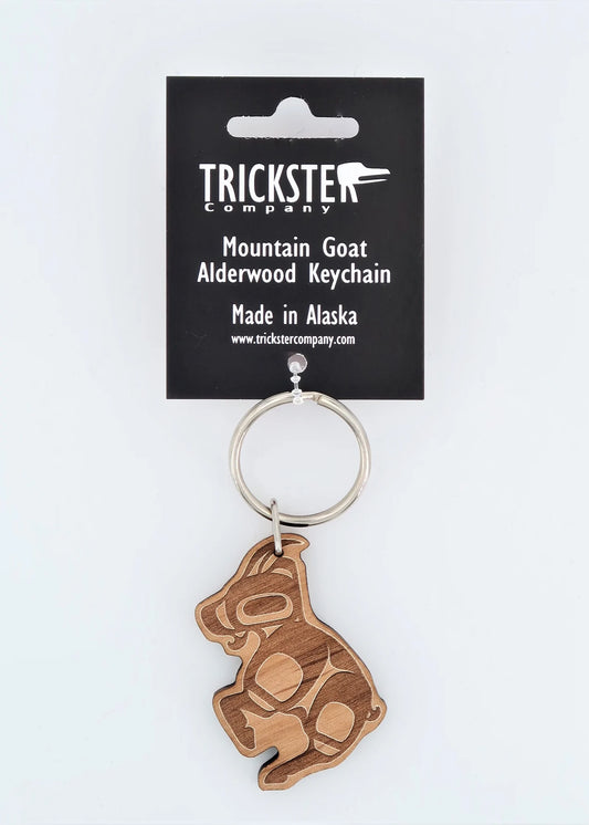 Laser Cut Keychain - Mountain Goat