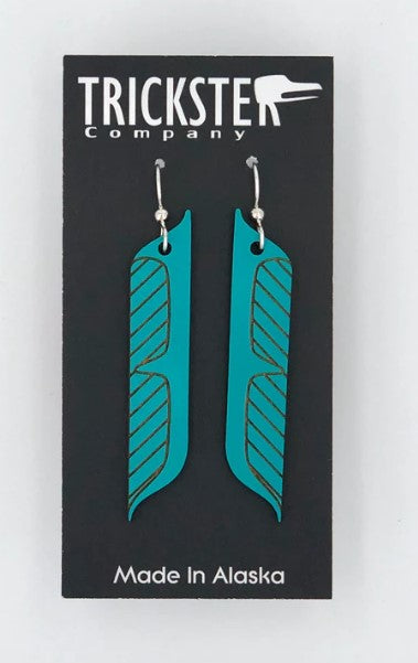 Baleen Earrings - Teal