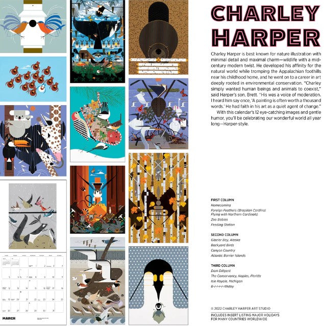 Charley Harper 2023 Wall Calendar