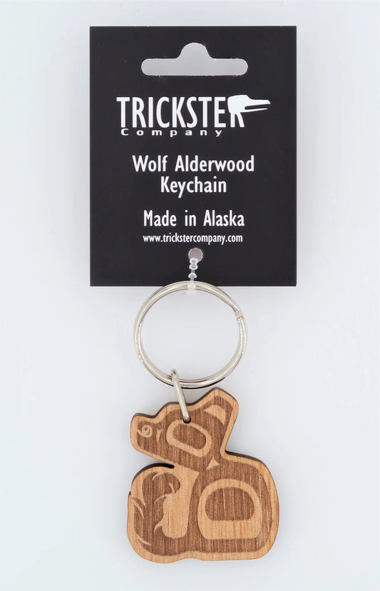 Laser Cut Keychain - Wolf