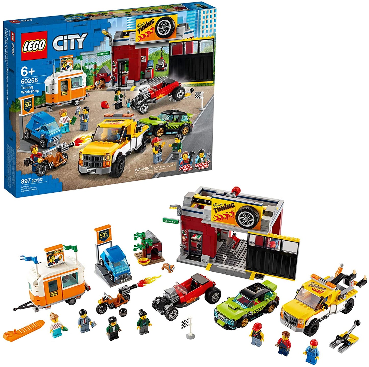 LEGO City Tuning Workshop Toy Car Garage 60258